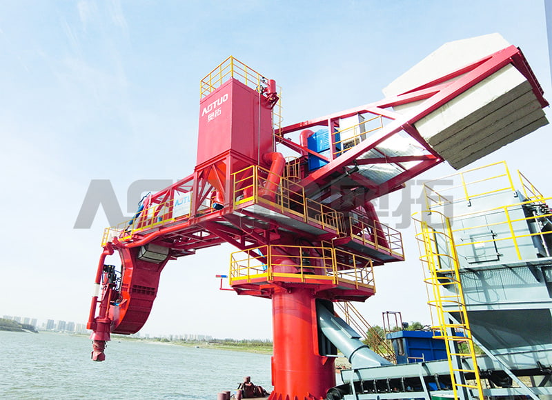 500~100000 DWT 300-1500t/h Environmentally Friendly Cement Clinker Ship Unloader